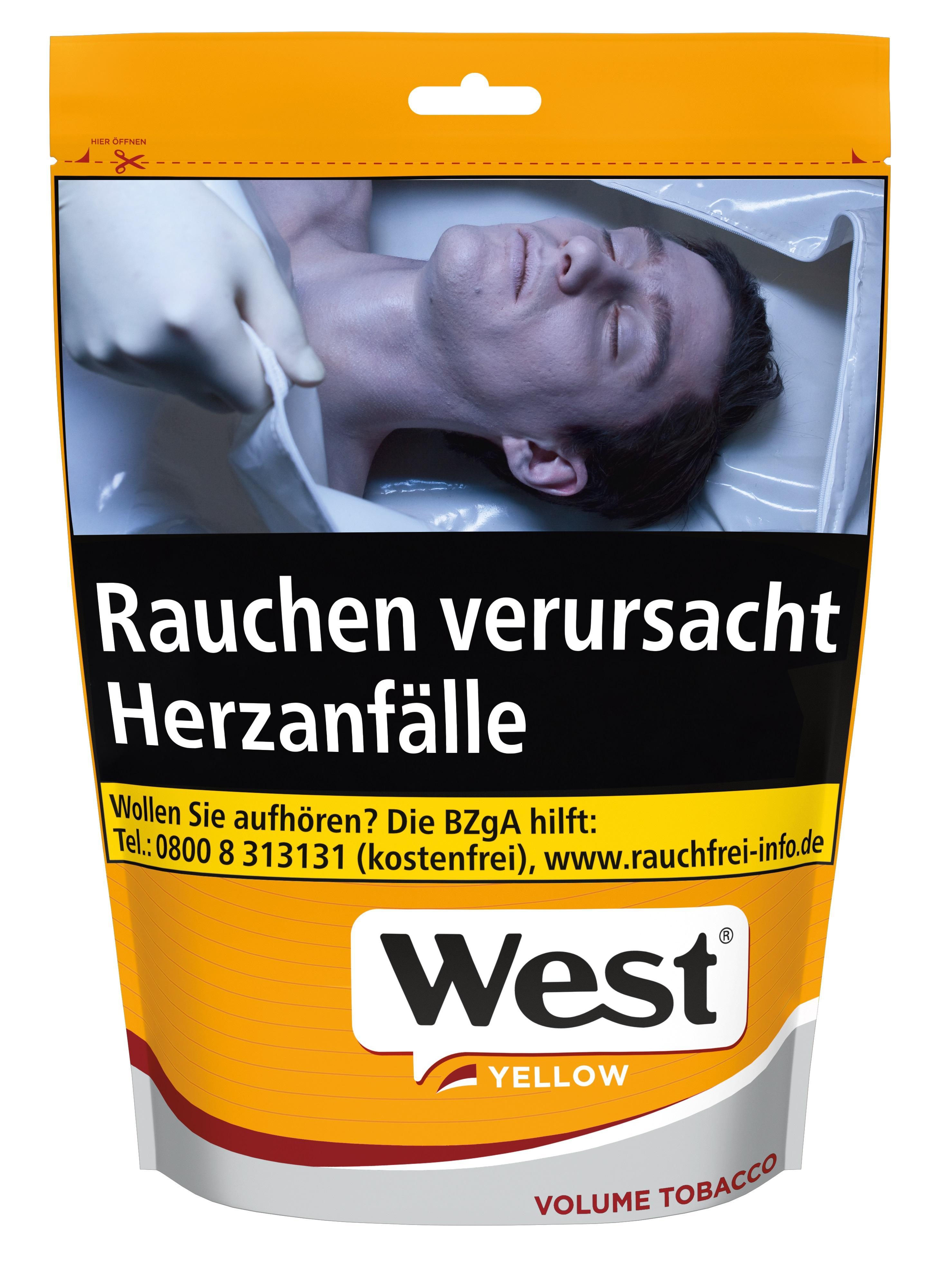 West Yellow Volume Tobacco 150 g Zip Bag - 39,90 EUR