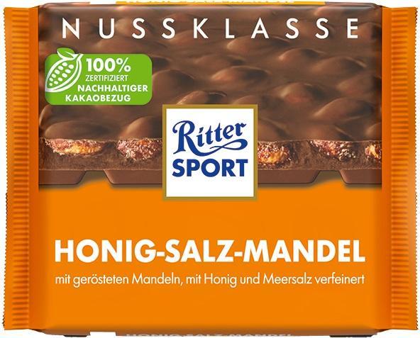 Ritter Sport Honig-Salz Mandel 100g Tafel