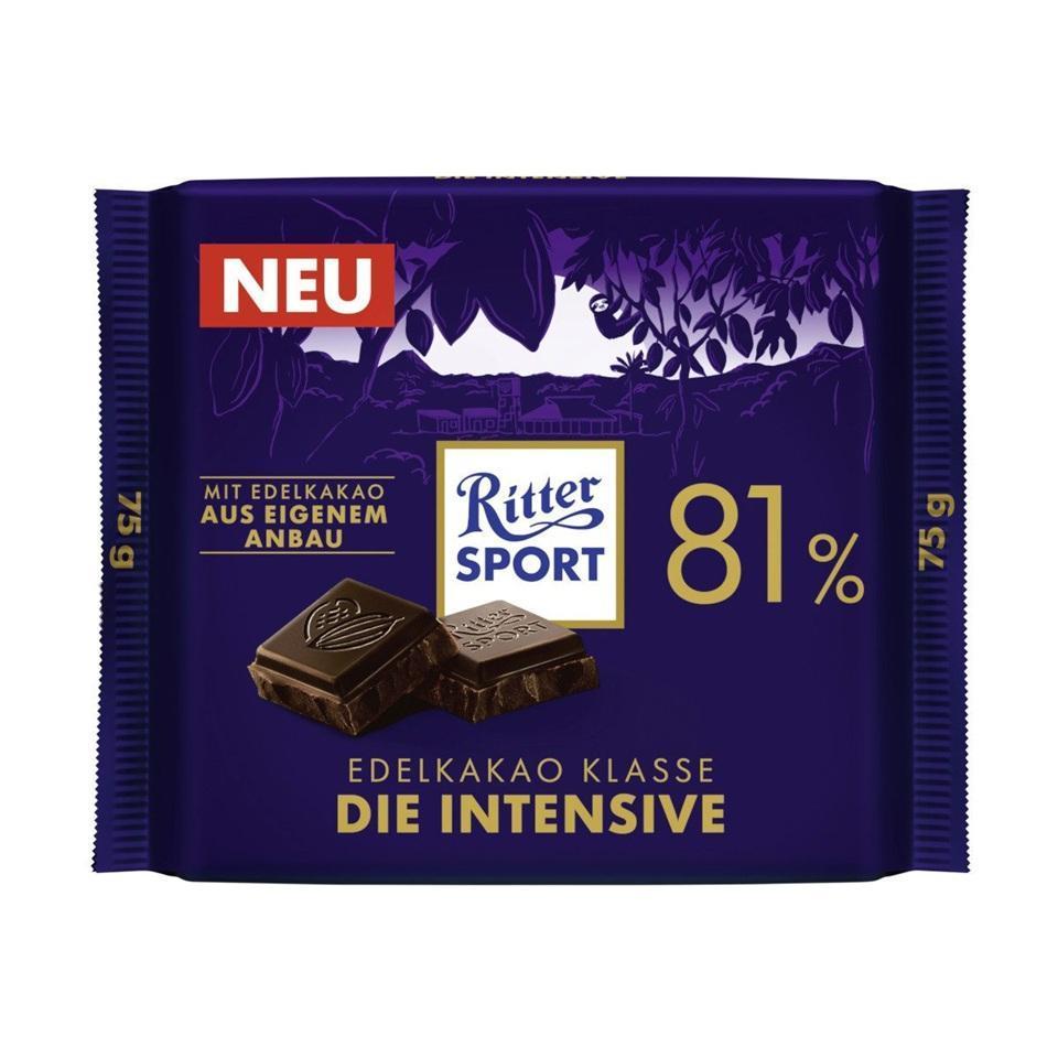 Ritter Sport die Intensive 81% - 75g Tafel