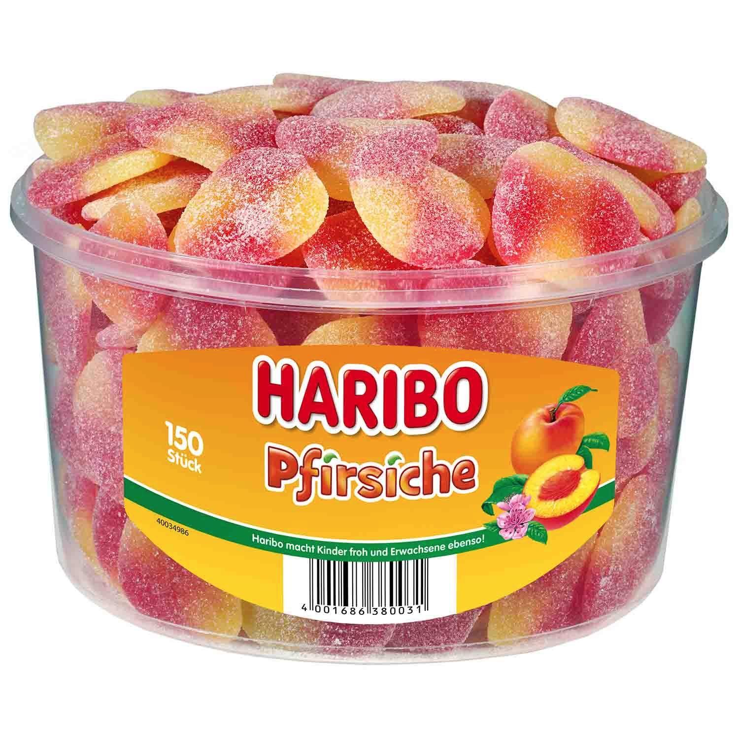 Haribo Pfirsiche - 150 Stück in der Dose