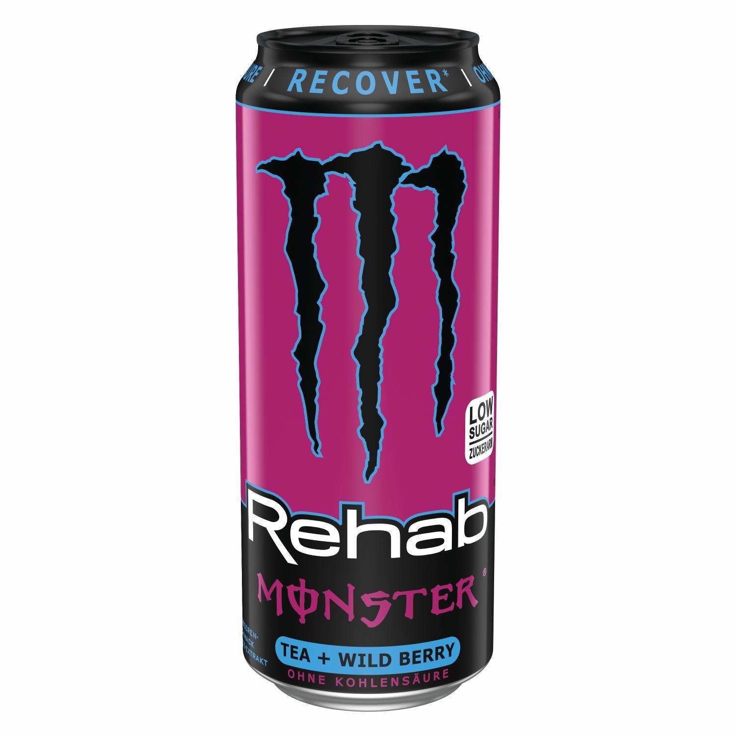 Monster Energy Rehab Wild Berry - 12×0,5l Dose