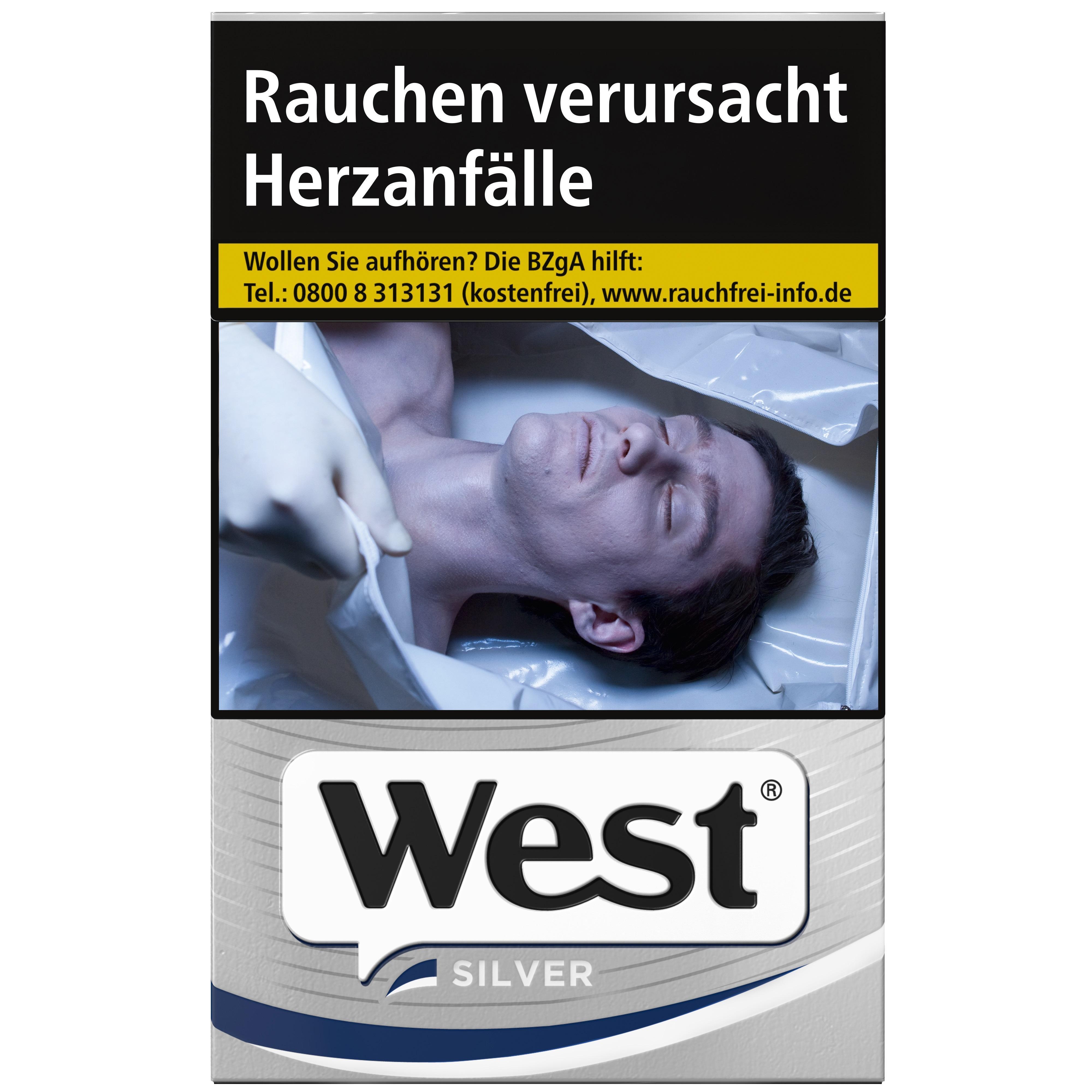 West Silver 9,20 EUR - 10 x 20 Zigaretten