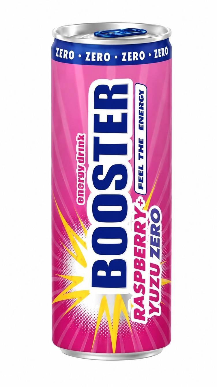 Booster Energy Raspberry-Yuzu Zero - 24×0,33l Dosen