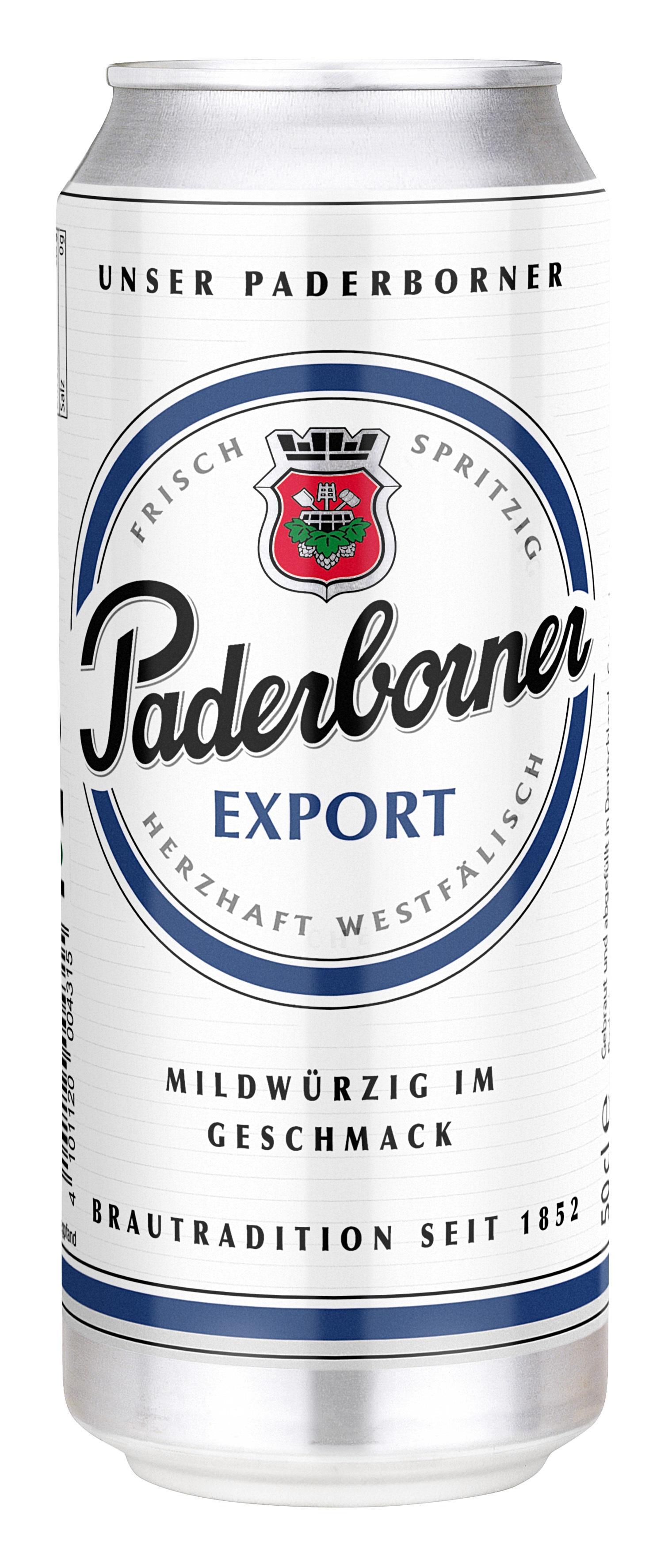 Paderborner Export 24 x 0,5l DPG Dosen