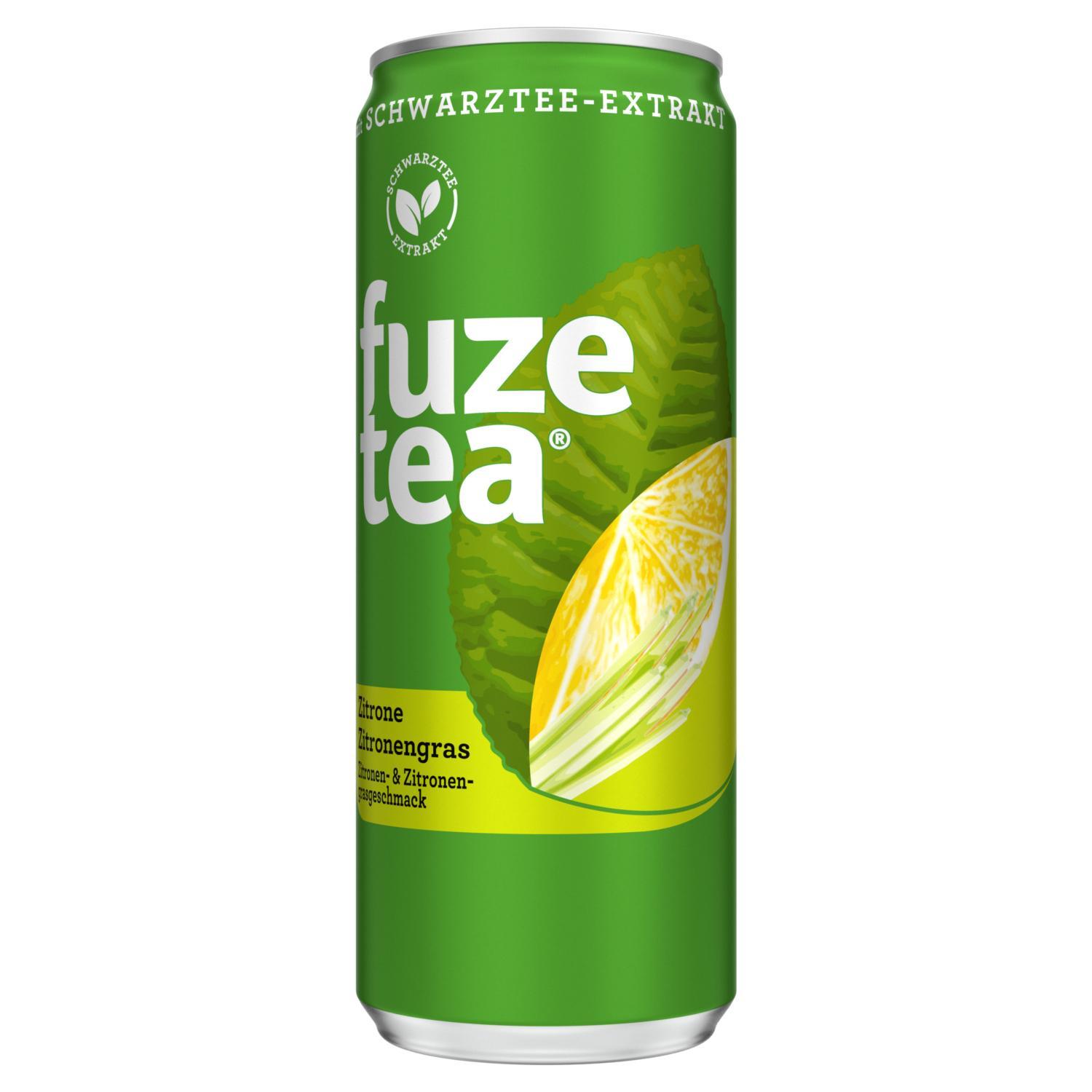 Fuze Tea Schwarzer Tee Zitrone - 24 x 0,33l Dose