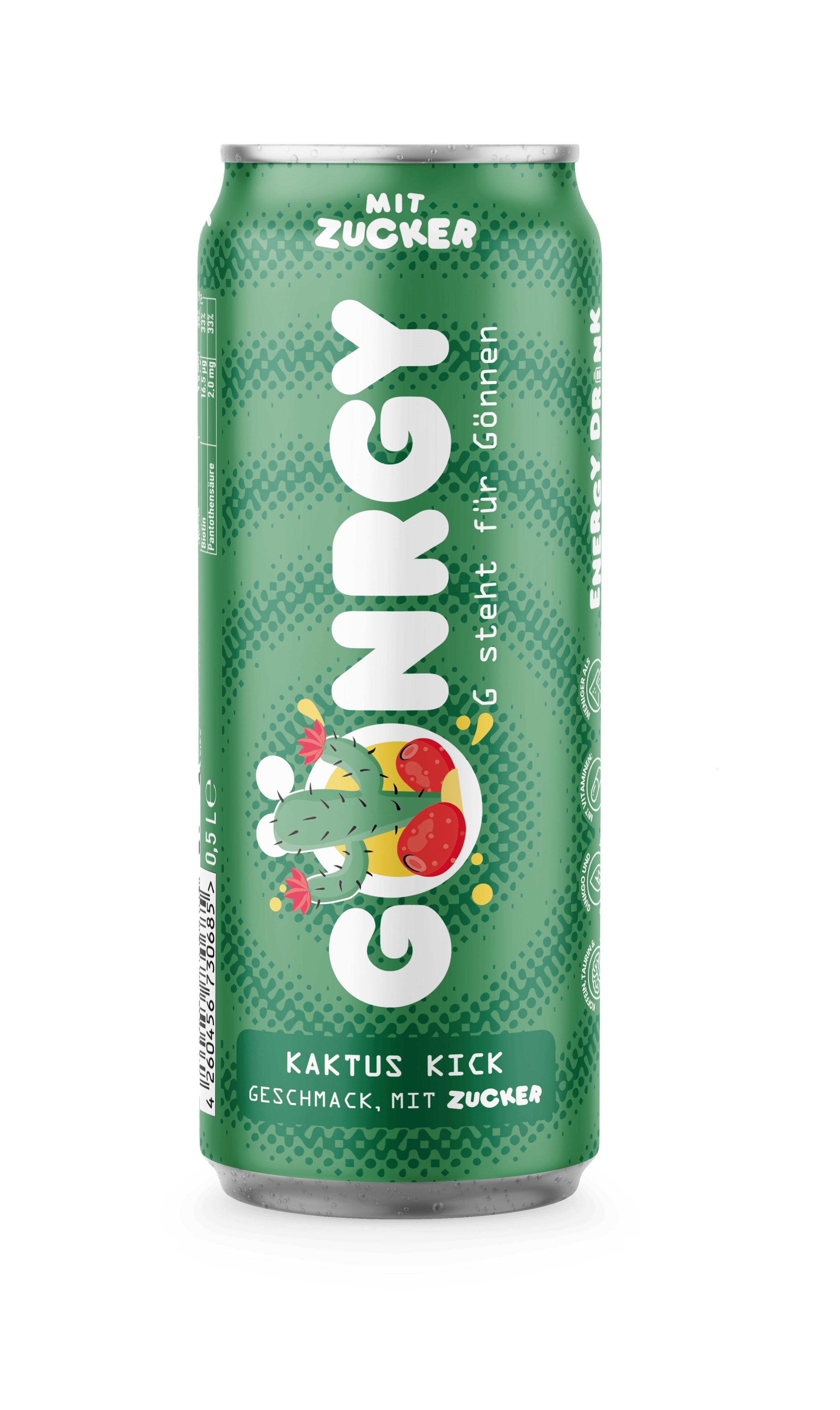 Gönrgy Kaktus Kick mit Zucker - 24 x 0,5l Dose