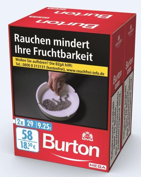 Burton Original Duo-Pack 18,50 EUR - 4 x 58 Zigaretten