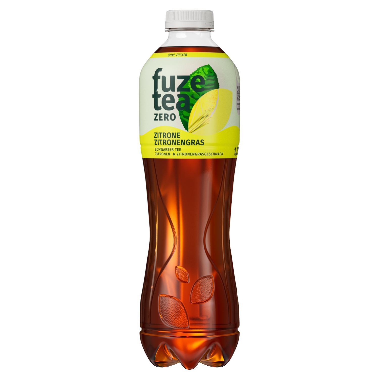 Fuze Tea Schwarzer Tee Lemongras - 6 x 1,25l Flasche