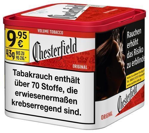 Chesterfield Red Volume Tobacco 38g Dose á 9,95 EUR