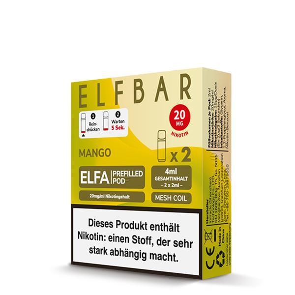 ElfBar ELFA Pods Mango 20mg - 10 x 2 Pods
