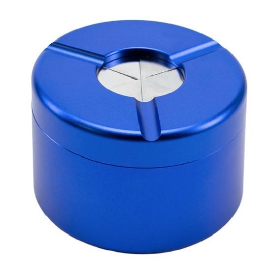 Ascher Aluminium mit Drehverschluss blau Durchmesser 80mm Höhe 55mm