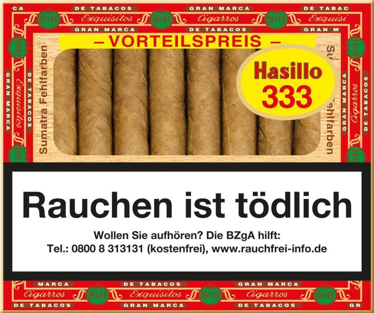Hasillo Sumatra Nr. 333 - 50er Zigarillo-Box á 22,80 EUR