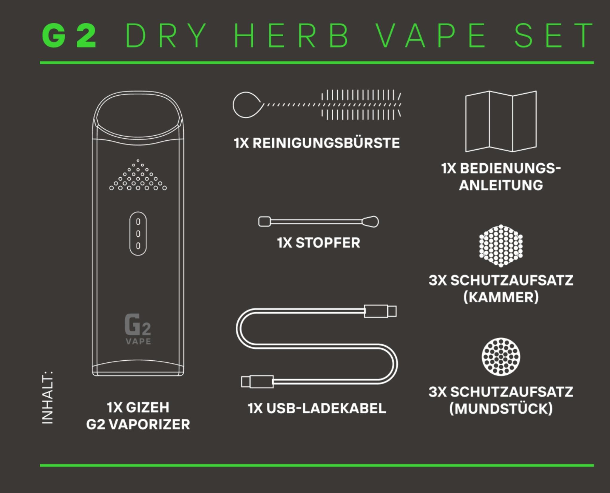 GIZEH G2 Vape Vaporizer 1 Starter Kit