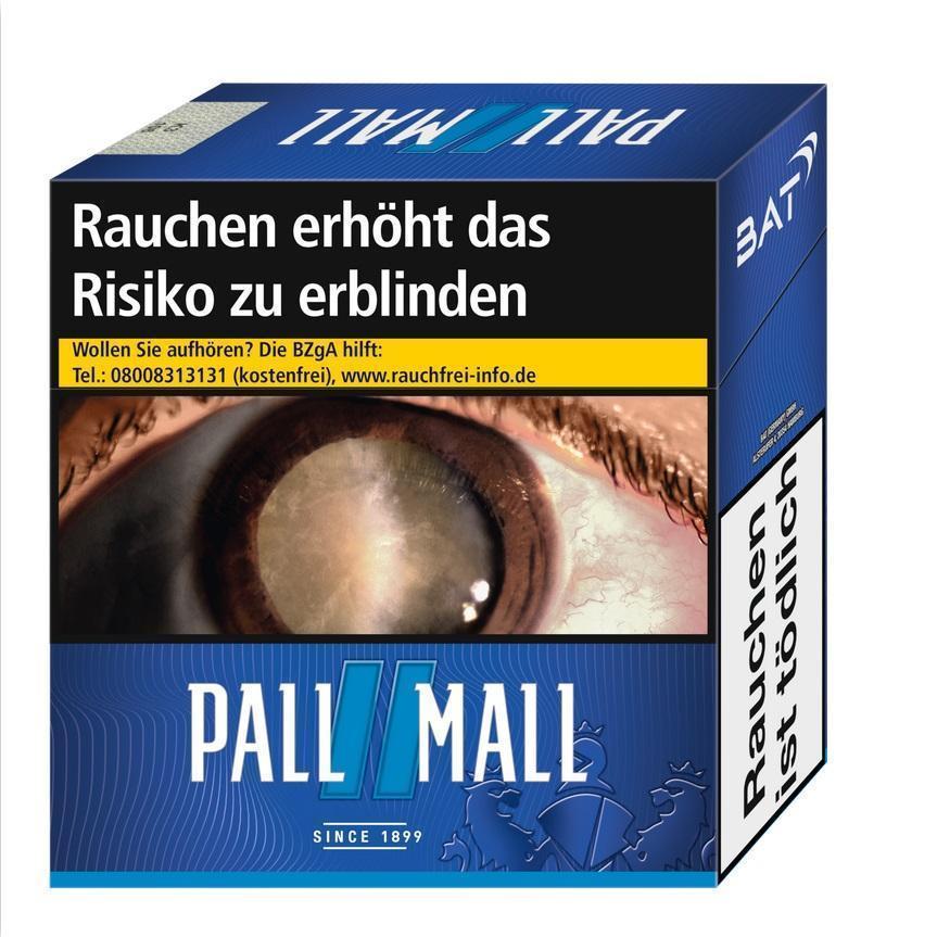 Pall Mall Blue 19,00 EUR - 6 x 50 Zigaretten