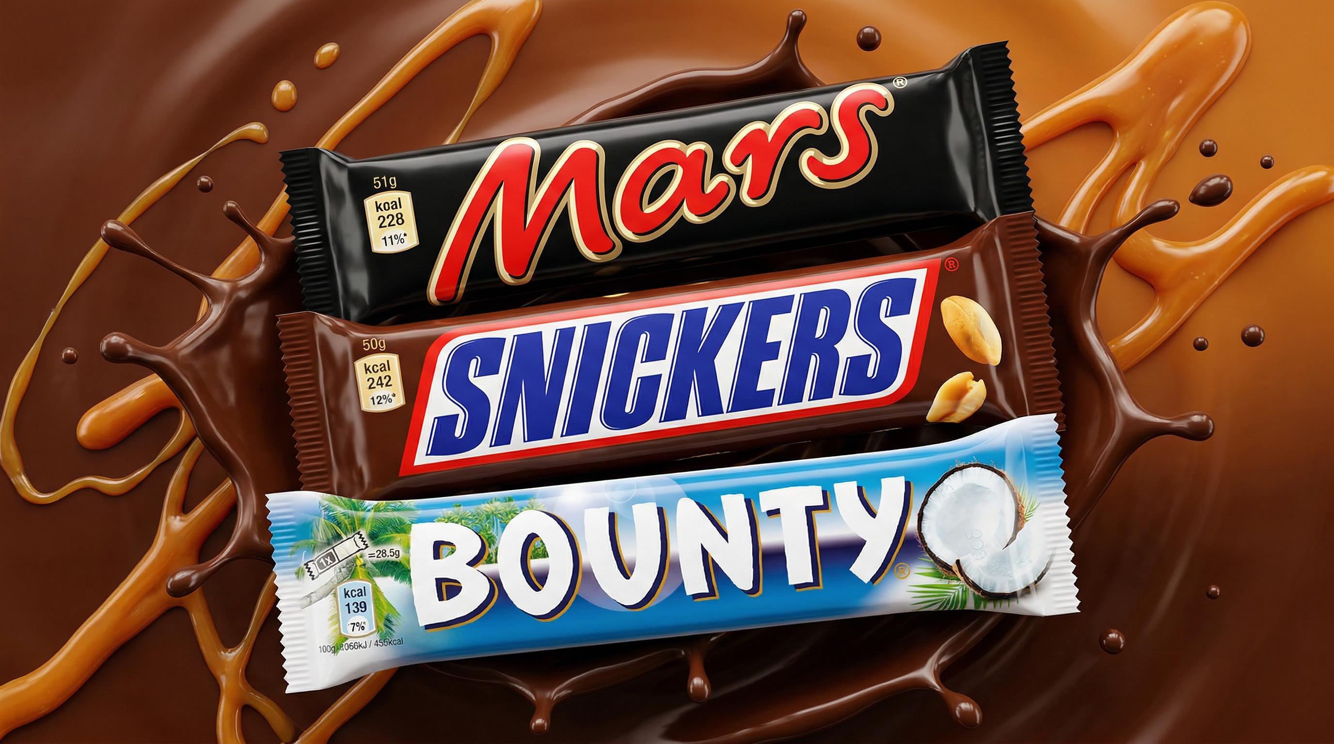 Die beliebtesten Schokoriegel