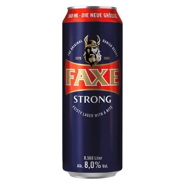 Faxe Strong 8,0% Beer 20 x 0,568l DPG Dosen
