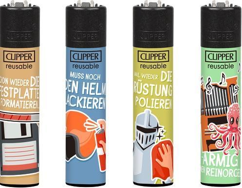 Clipper Trinksprüche - 1 x 48 Feuerzeuge