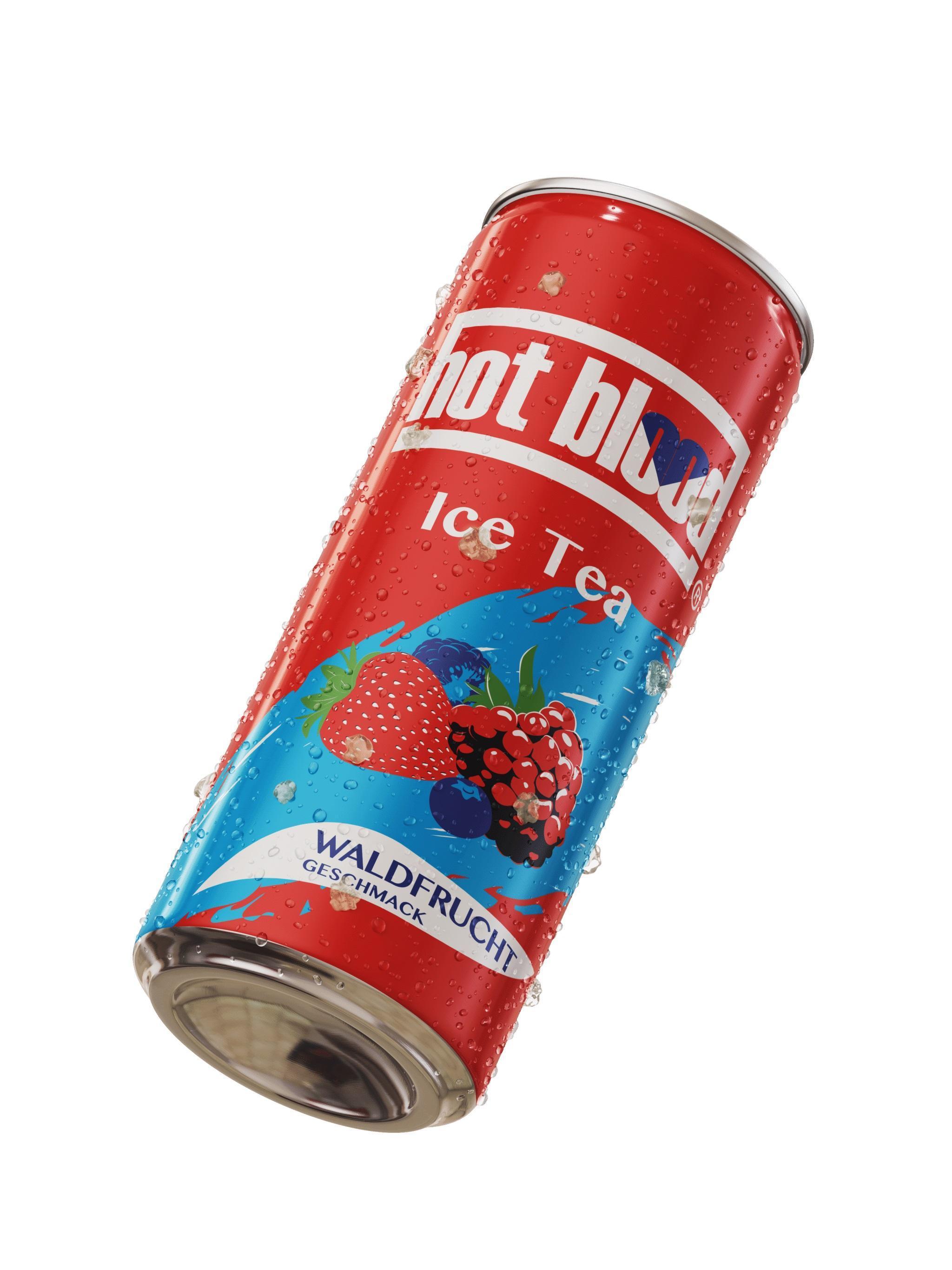 Hot Blood Ice Tea Waldfrucht - 24×0,33l Dosen