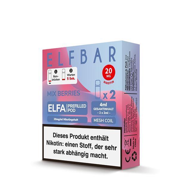 ElfBar Elfa Pods Mix Berries 20mg - 10 x 2er Pack | Elf Bar Nachfüllpods