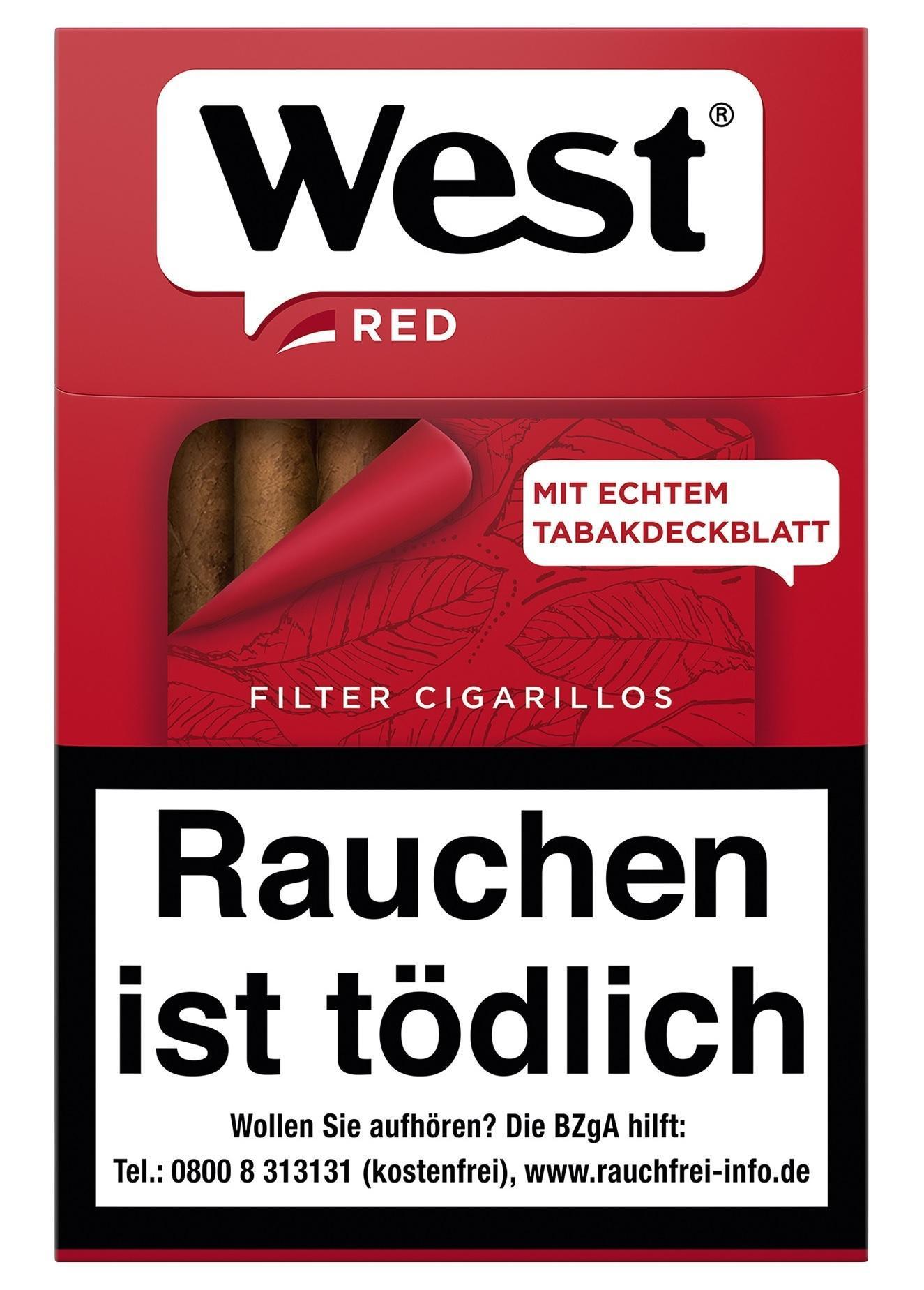West Red Filter Cigarillos 10x17 Stück á 3,20 EUR