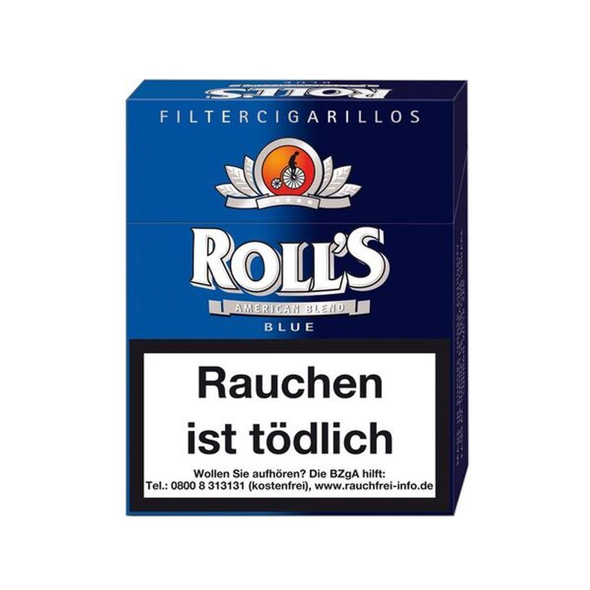 Rolls Exclusive Blue Big Naturdeckblatt - 8 x 23  Zigarillos á 4,50 EUR