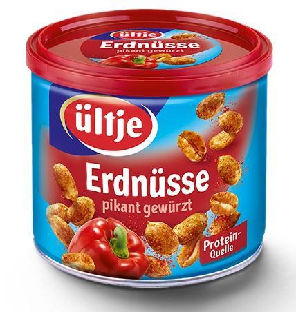 Ültje Erdnüsse Pikant ohne Fett geröstet 1 x 180g Dose