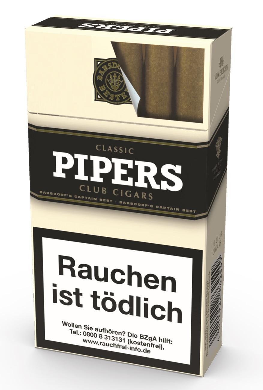 Pipers Little Cigars Classic - 10 x 10 Cigarillos