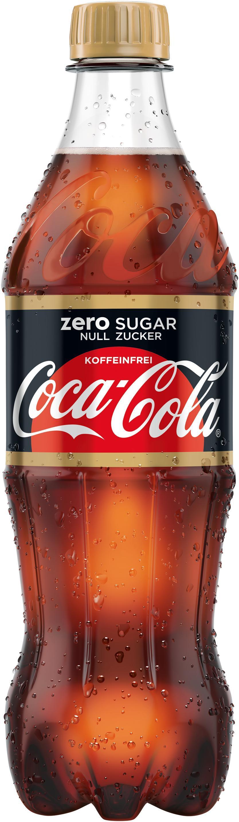 Coca-Cola Zero Koffeinfrei 12x0,5l - Voller Cola-Geschmack ohne Zucker und Koffein
