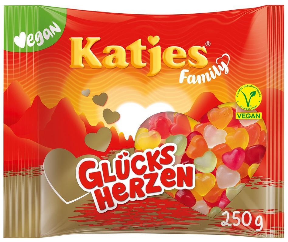 Katjes Glücksherzen - 250g Beutel