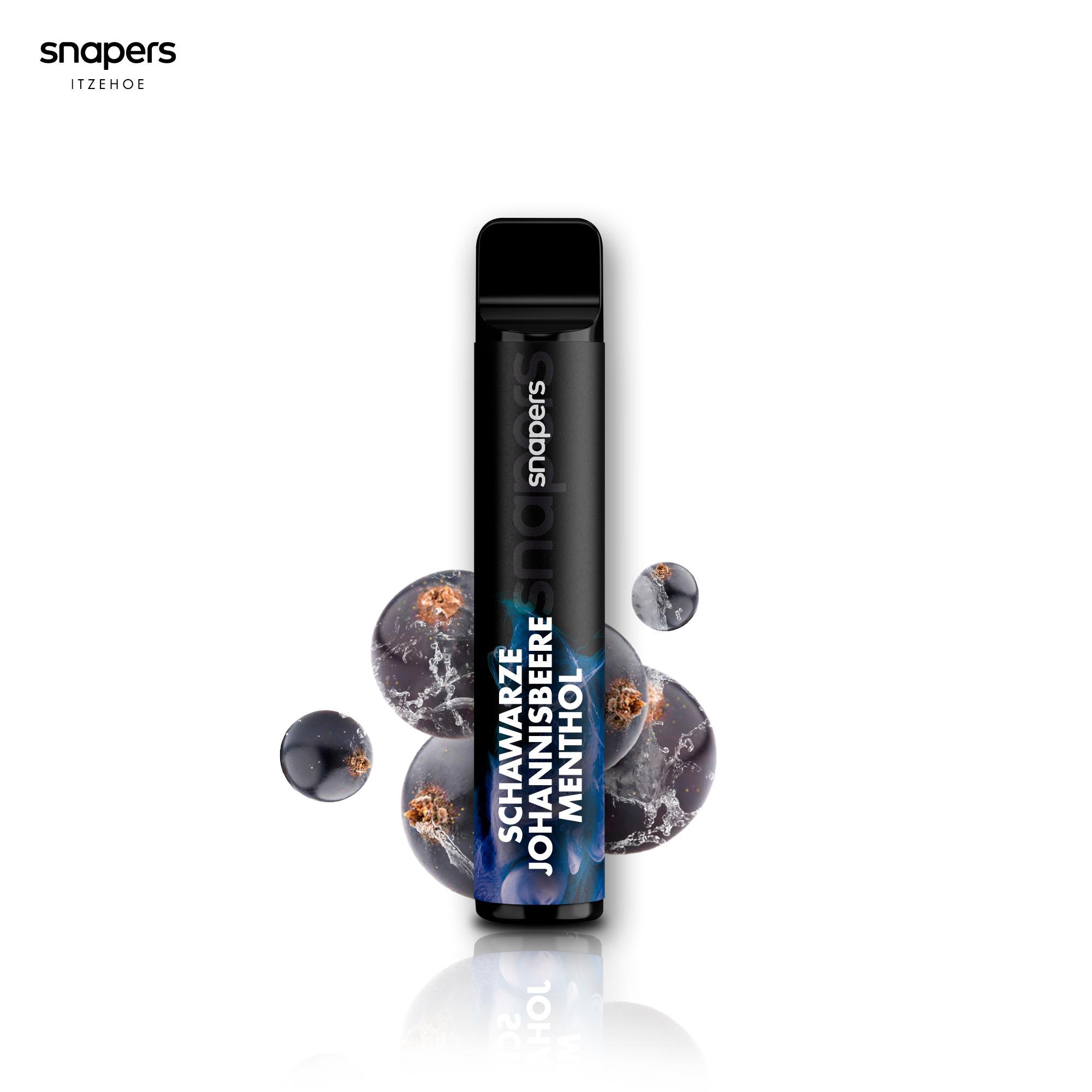 Snapers schwarze Johannisbeere Menthol 20mg  (Verpackung 1x10 Vapes)