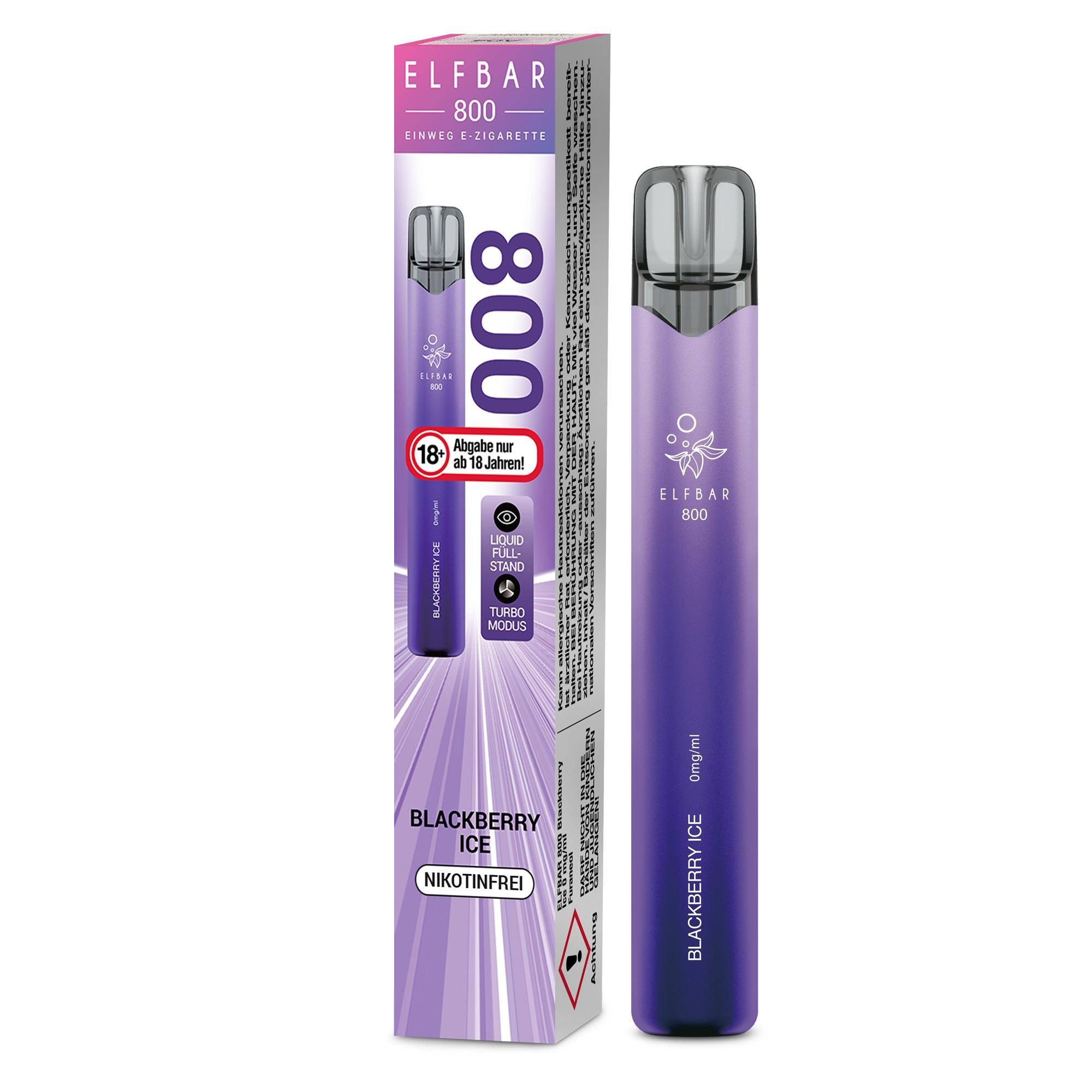 ElfBar 800 Blackberry Ice 0mg - 1 x 10 Stück