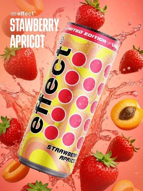 Effect Energy Strawberry Apricot - 24 x  0,33l Dose