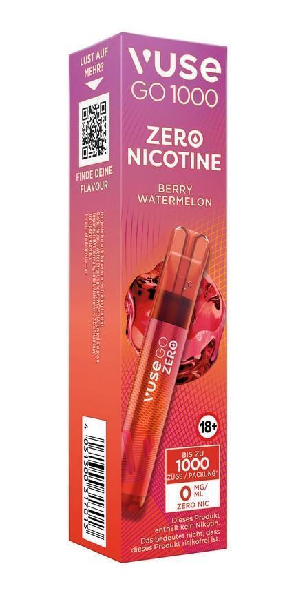 Vuse GO 1000 Berry Watermelon 0 mg/ml - 1x10 Einweg Vapes
