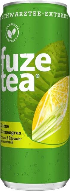 Fuze Tea Schwarzer Tee Zitrone - 24 x 0,33l Dose