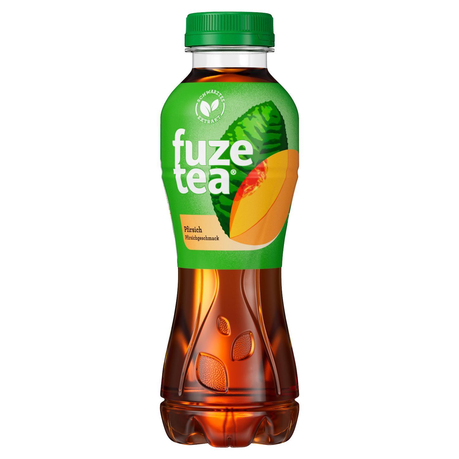 Fuze Tea Schwarzer Tee Pfirsich - 12 x 0,4l Flasche