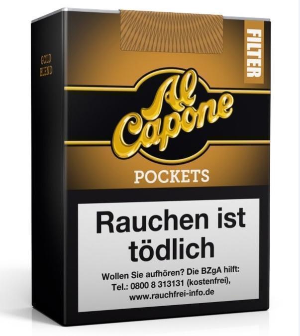 Al Capone Pocket Gold Filter - 10x18 Zigarillos á 5,70 EUR
