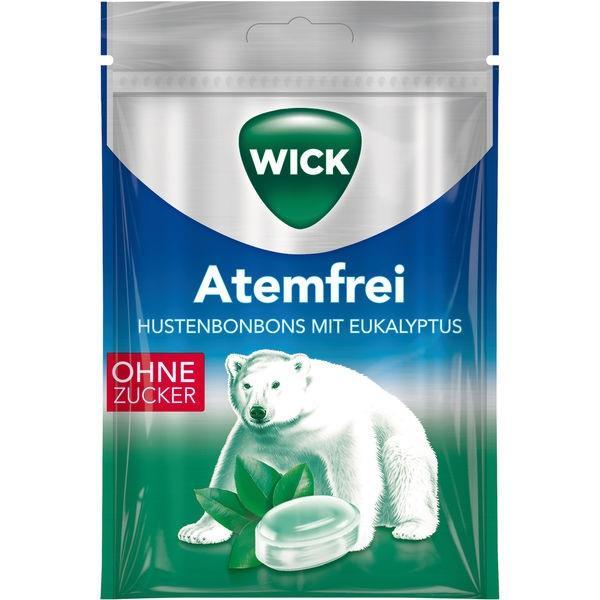 Wick Atemfrei Eukalyptus ohne Zucker - 20x72g Beutel