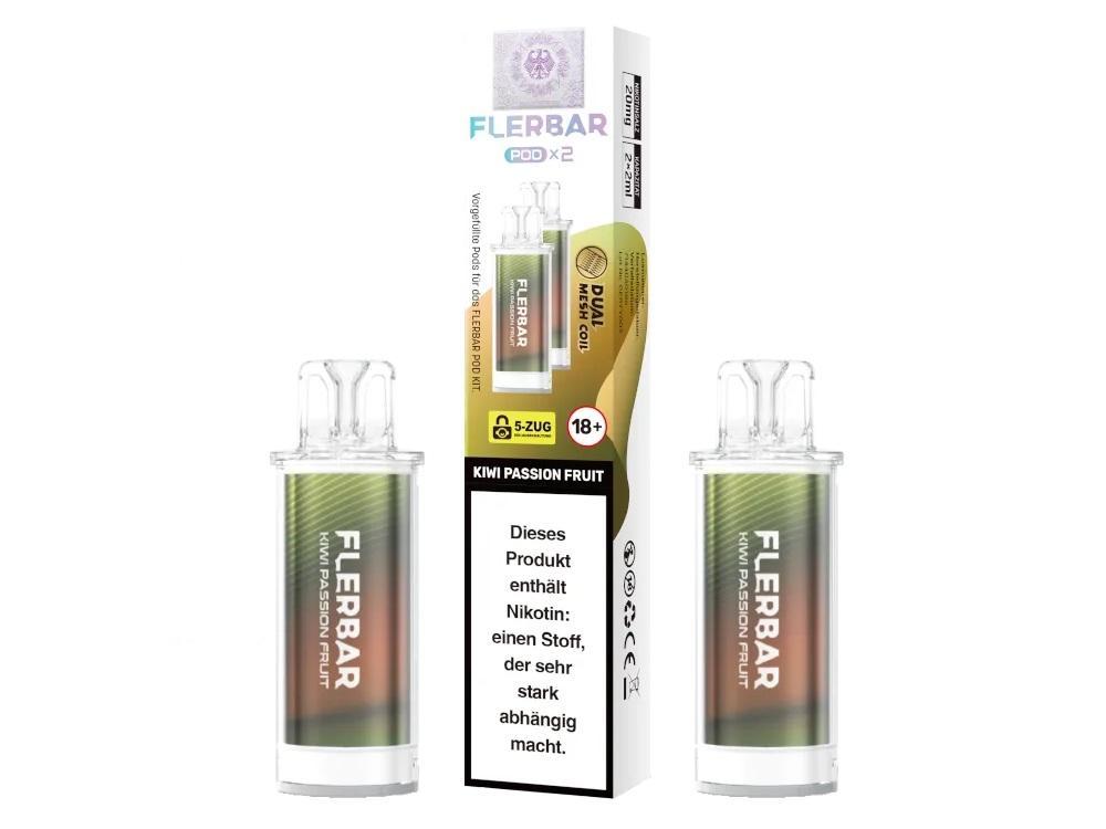 Flerbar Pod Kiwi Passion Fruit 20 mg Pods - 10x2 Stück