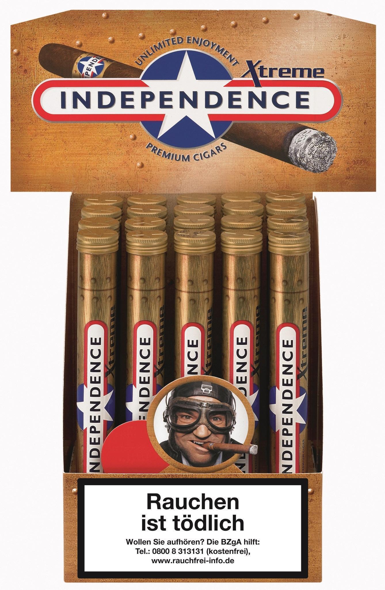 Independence Xtrem Tubes - 1 x 20 Zigarren  á 3,30 EUR
