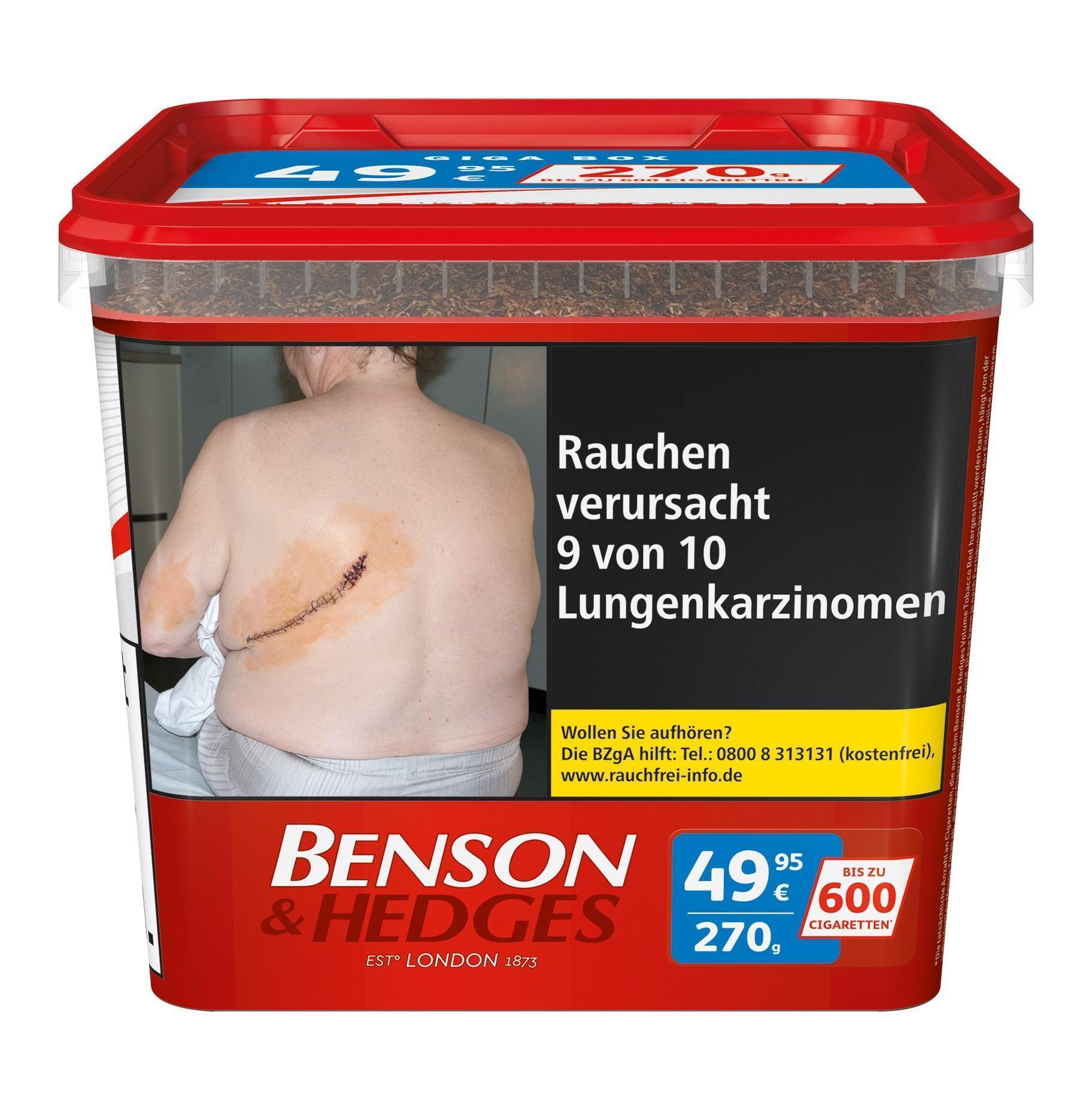 Benson & Hedges Red Volumentabak - 235g Dose 