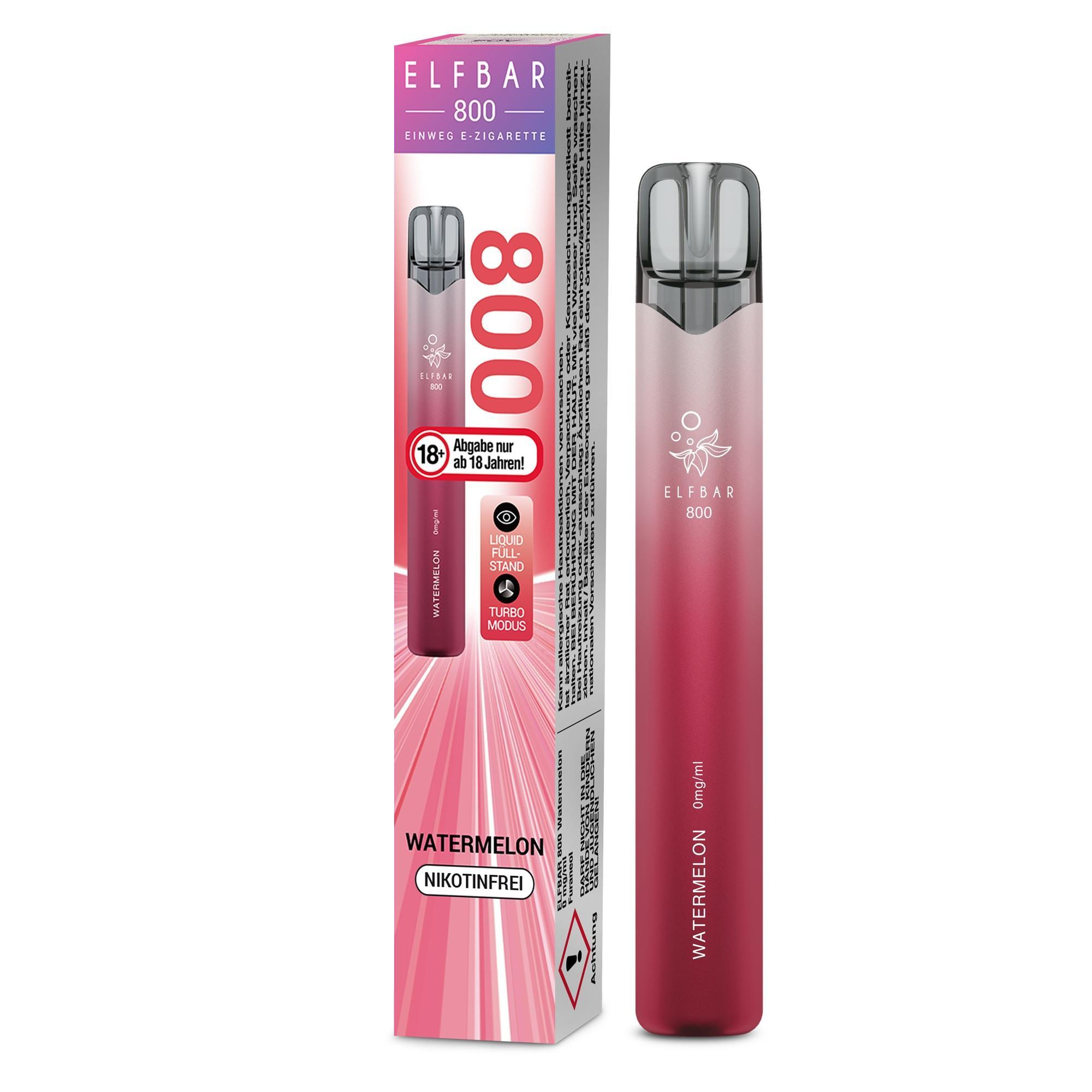 ElfBar 800 Watermelon 0mg - 1 x 10 Stück