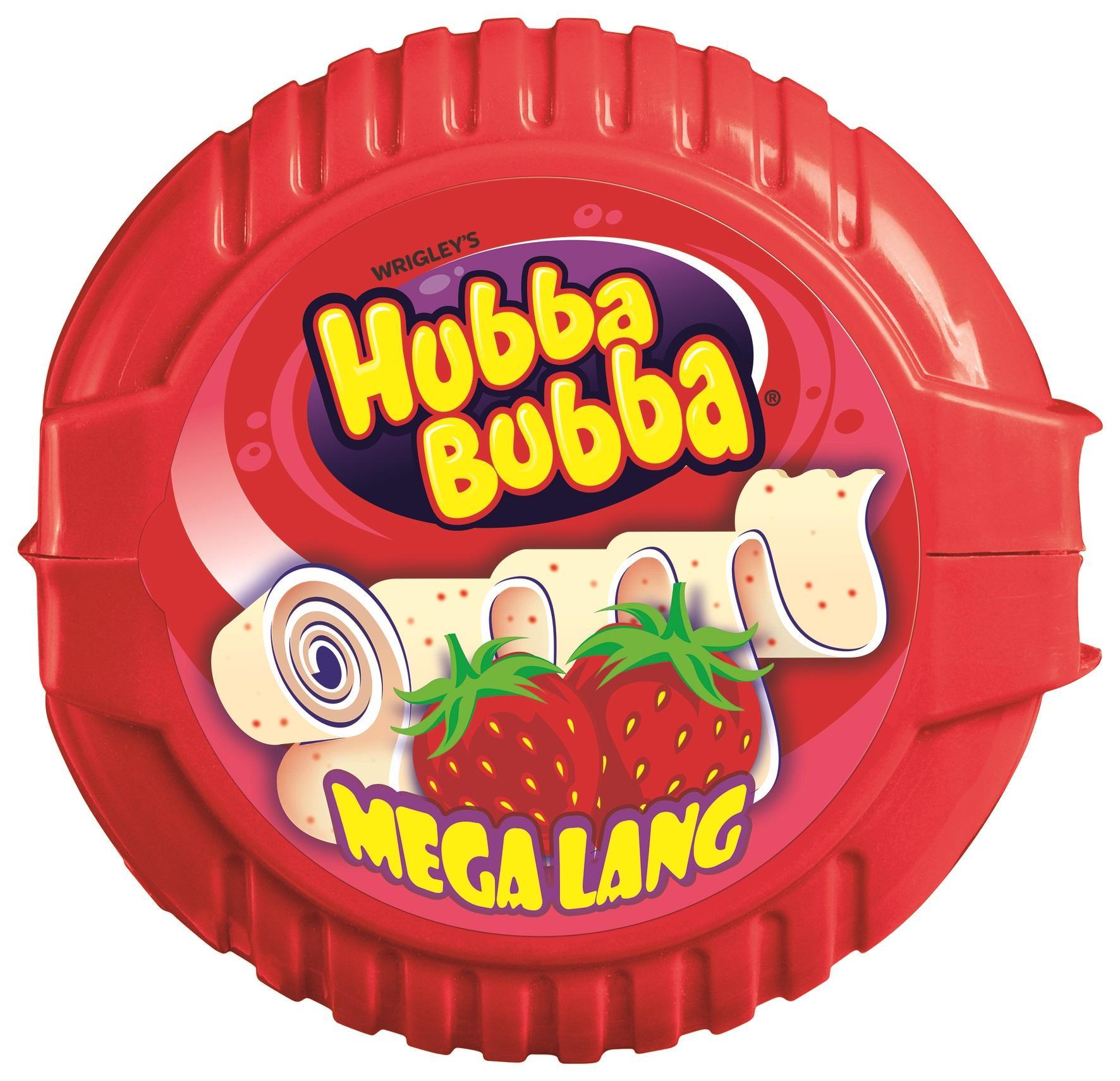 Hubba Bubba B-Tape Erdbeere - 12 x 56g Packung