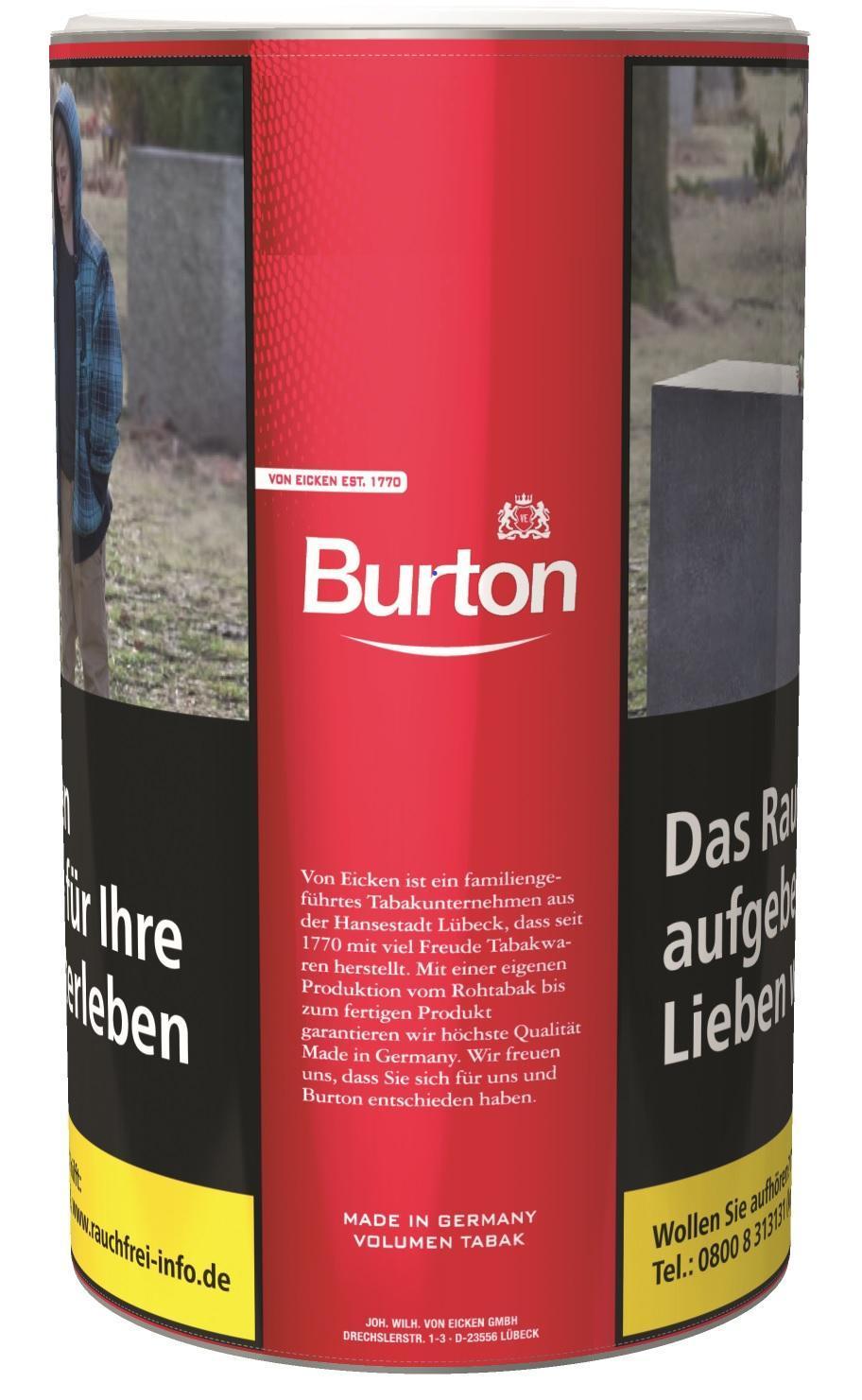 Burton Full Flavor Red Tabak - 90g Dose 