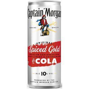Captain Morgan & Cola 10% - 12x0,25l Dosen