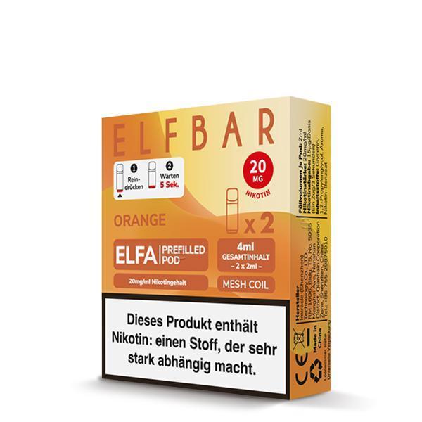 ElfBar ELFA Pods Orange 20mg - 10 x 2 Pods