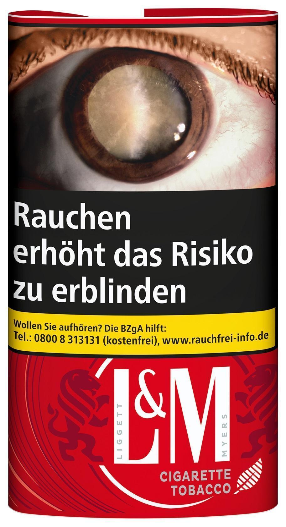 L&M Red Cigarettes Tobacco 30g Pouch á 7,90 EUR
