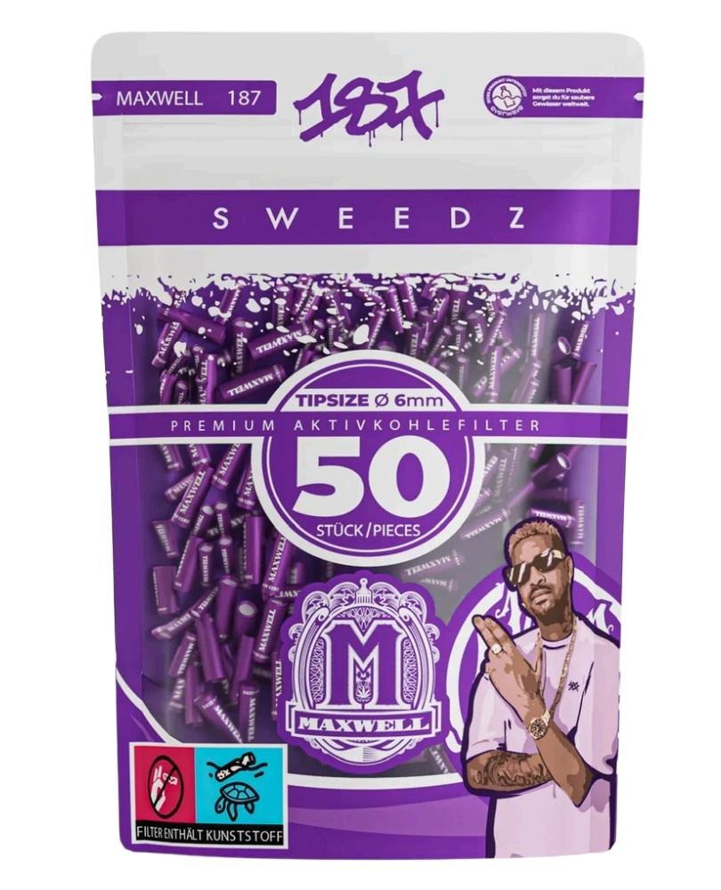 187 Straßenbande Sweedz Aktivkohlefilter 6mm Maxwell - 10×50 Filter