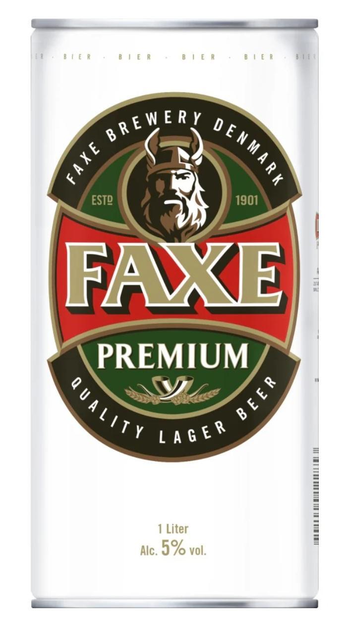 Faxe Danish Lager Beer 12 x 1,0l DPG Dosen