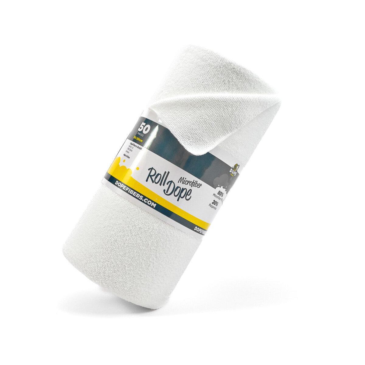 Dope Fibers MicrofiberRollDope - Mikrofasertuchrolle Weiß 50 Blatt