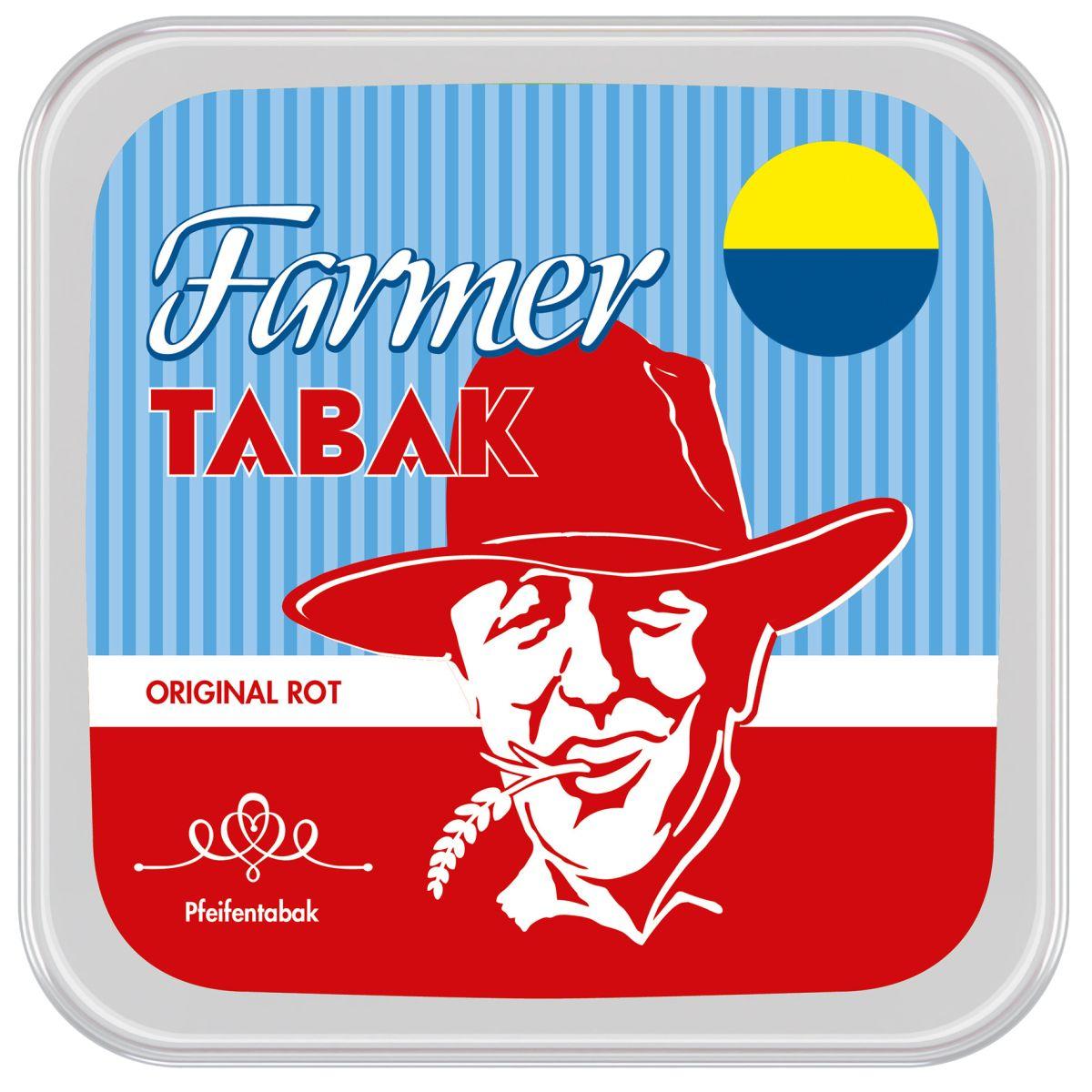 Farmer Tabak Rot 240g Eimer á 23,95 EUR - Vollmundiger Feinschnitt für Selbstgedrehte